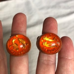 Vintage Zodiac Gemini Ring